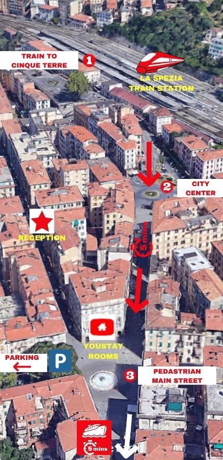 You Stay "Main Street & Station" La Spezia Exteriér fotografie